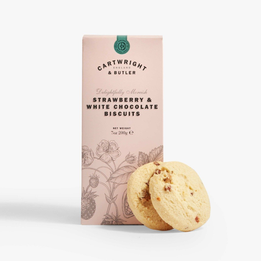 STRAWBERRY & WHITE CHOCOLATE BISCUITS