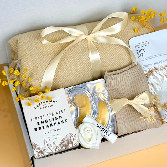 Comfort Gifts UK | Personalised Gift Box UK | Simple Beige Box
